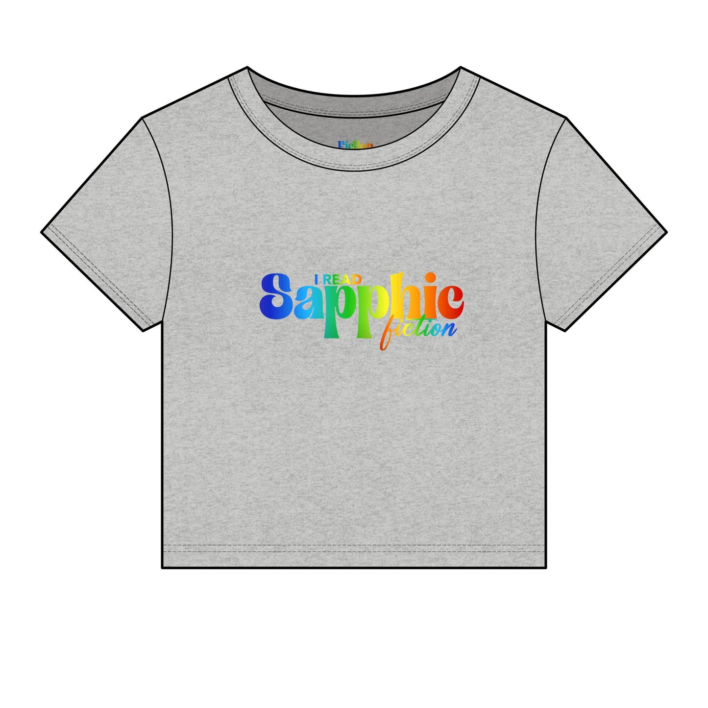 I Read Sapphic Fiction Women's Micro Rib Baby Tee
