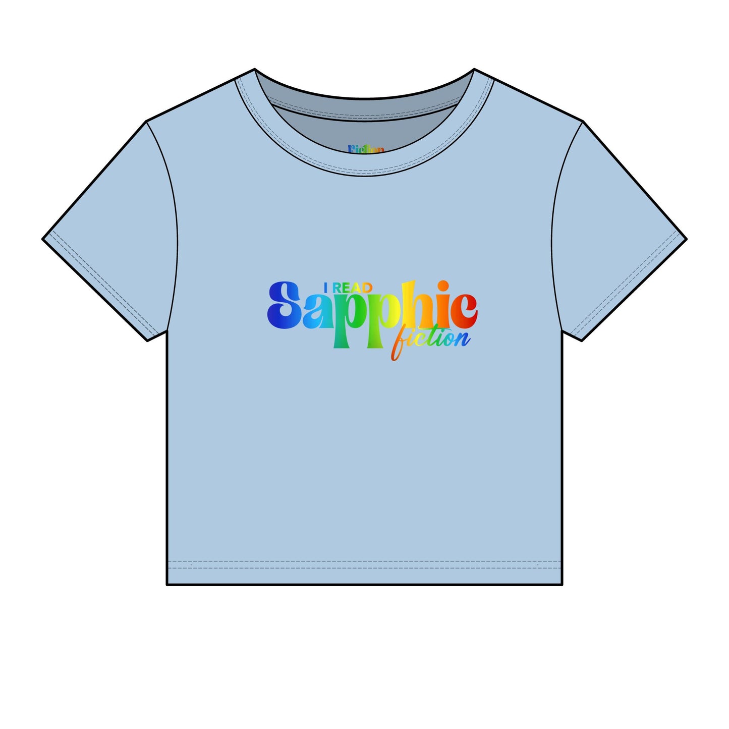 I Read Sapphic Fiction Women's Micro Rib Baby Tee